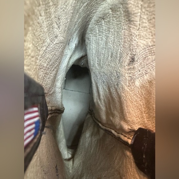 Vintage Dan Post Leather Brown Cowboy Boots Size 10D - Picture 12 of 16